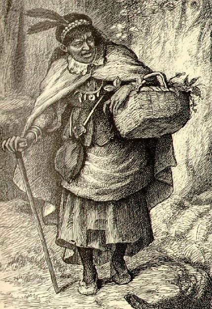 Ilustración tradicional de la Bruja Zárate